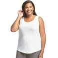 thumbnail image 2 of Just My Size Cotton Jersey Shirttail Women's Tank Top - OJ207, 2 of 3