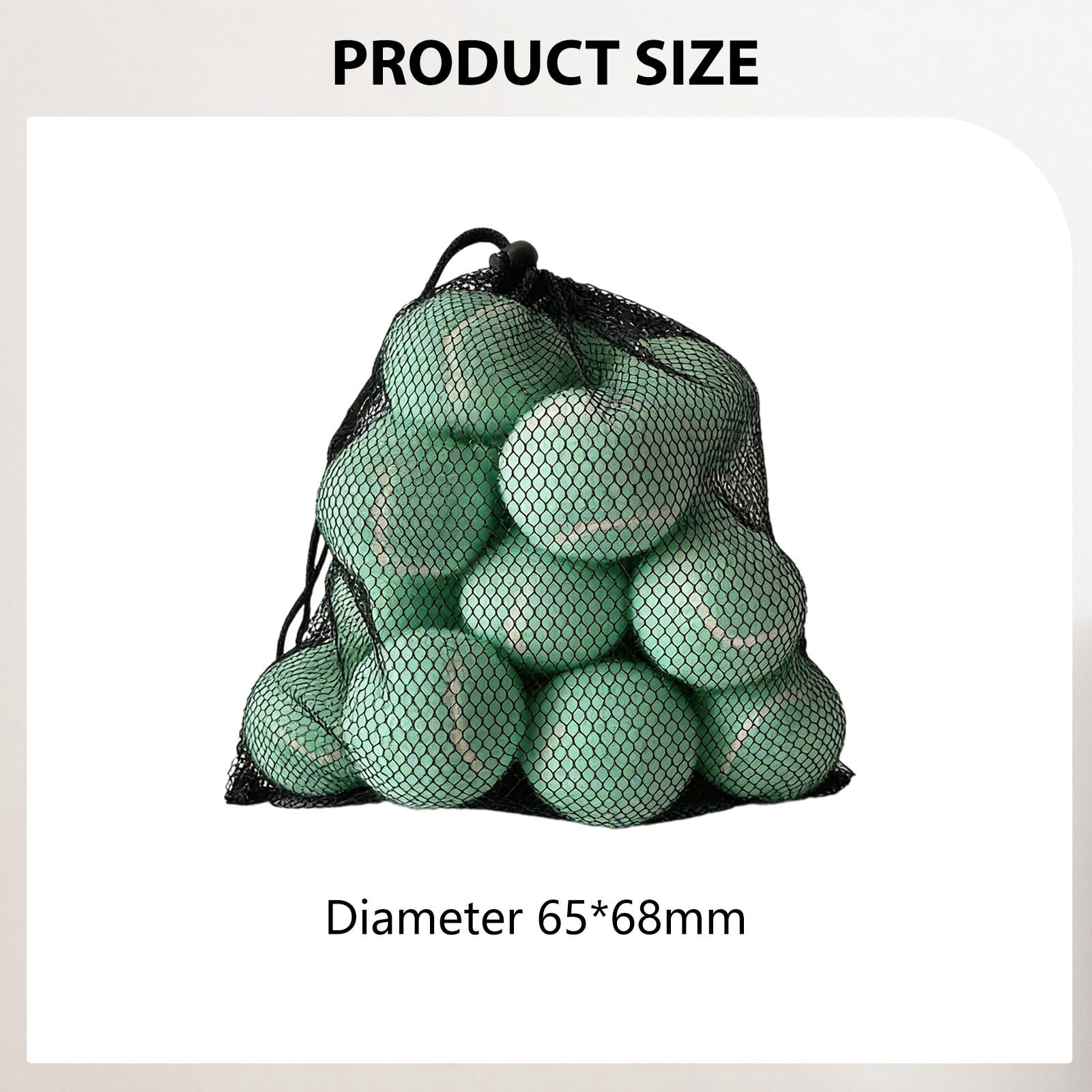 harayaa 12 Pieces Tennis Balls Exercise Playing Balls Professional Rubber Training Balls Green