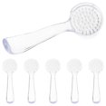 thumbnail image 3 of 6pcs Nail Cleaning Tools Durable Manicure Dust Brushes for Home & Salon Use, Transparent Design for Easy Nail & Face Cleaning, 3 of 5