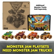 Monster Jam Garage and Storage with Exclusive Grave Digger Monster Truck, Lights & Sounds, Kids Motor Vehicle Playset for Boys and Girls Ages 3 and up