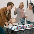 thumbnail image 4 of Gymax 48'' Competition Sized Wooden Soccer Football Table Adults & Kids Home Recreation, 4 of 10