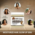 thumbnail image 4 of Okay Pure Naturals Pure Coconut Oil for Hair and Skin, Nourishing Hair Conditioner & Skin Moisturizer, 17 fl oz, 4 of 6