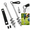 With Strap-24''-2Pack, variant on Heavy Duty Ground Anchors With Straps - 18'' Screw In Earth Anchor Kit 4 Pack 12mm Solid Carbon Steel Auger Chrome Plated For Tra