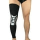 thumbnail image 3 of Rodilleras de compresión transpirables y alargadas para baloncesto y correr. Negro y plateado XL, 3 of 9