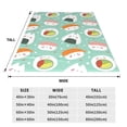 thumbnail image 3 of Vsdgher Kawaii Sushi Ultra-Soft Micro flannel Blanket Throw Blankets for Couch Sofa, Bed (4 sizes)-60"x50", 3 of 7