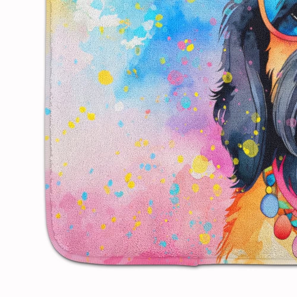Carolines Treasures DAC2556RUG 19 x 27 in. Scottish Terrier Hippie Dawg Memory Foam Kitchen Mat