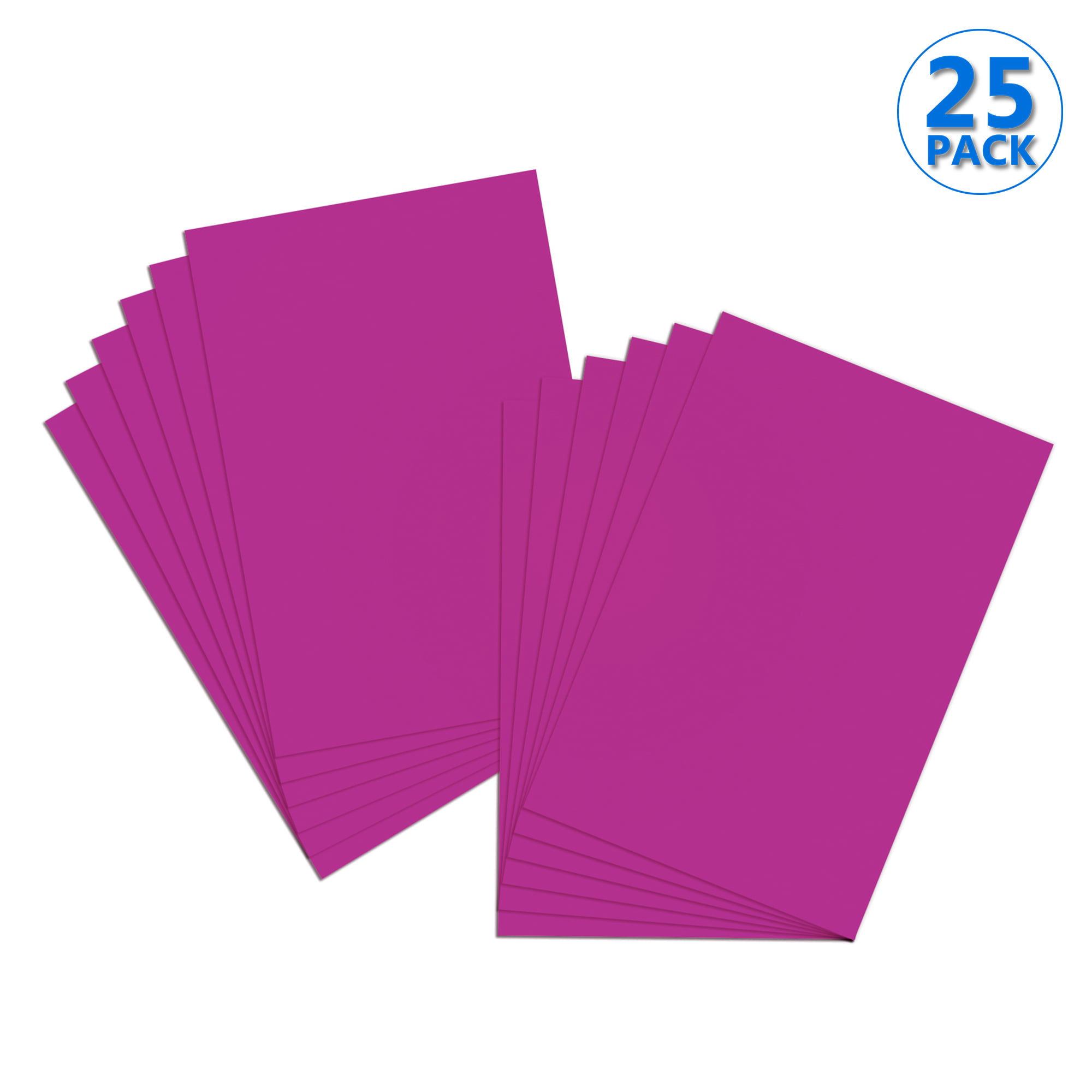 Emraw Poster Board Lightweight Craft Backing Boards for Presentations Office Sign Blank Painting Board Smooth Surface Poster Sheets for School Pack of 5 Magenta
