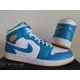 thumbnail image 2 of Ni - ke Ni - ke Air Jordan 1 Mid Aquatone-Celestial Gold-White Sz 17 [DQ8426-400], 2 of 5