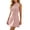 Pink, variant on Women’s Mini Shirt Dress Stand Collar Sleeveless Decorative Gold Button Front Slim Fit A-Line Short Dress Solid Elegant Business Casual Work Dress for Office