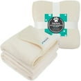 thumbnail image 2 of PetAmi Waterproof Dog Blanket For Large Giant Dogs, Pee Proof Pet Blanket Sherpa Fleece Crate Cover, Reversible Cat Throw Bed Kennel Protector, Soft Plush Washable Pad (Queen 90x90, Beige), 2 of 7