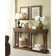 HomeRoots Furniture Console Table, Oak - Wood, MDF Oak