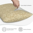 thumbnail image 4 of Queen Size Pillows Cases Standard Size 20x26 In - Damask Beige Tan Brown Soft Comfort Envelope Closure Pillowcases Standard, 4 of 5