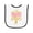 White and Black, variant on Inktastic Karate Princess Girls Martial Arts Baby Terry Cloth Bib