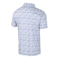 thumbnail image 3 of Men's Colosseum Royal/White Florida Gators Big & Tall Allover Polo, 3 of 3