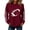 Wine,#055, variant on Game Day Shirts Women, 2026 Football Mom Sweatshirts Fall Cute Trendy Graphic Pullover Long Sleeve Gameday Outfits,XL