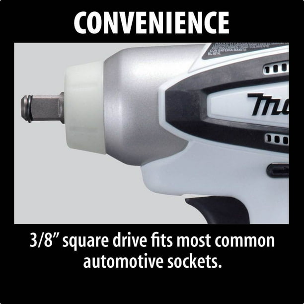Makita WT01ZW 12V max Lithium Ion Cordless 3 8 Impact Wrench Tool Only Walmart