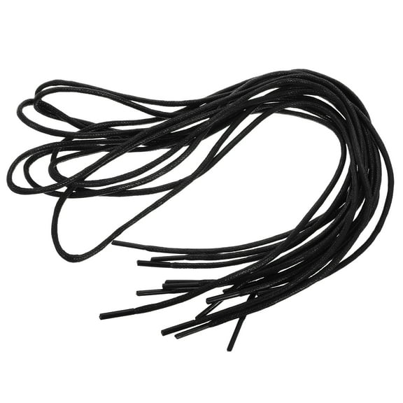 FOLOYORI Waxed Cotton Shoelaces For Business Formal 4 Pair 12.38X0.10X0.10In