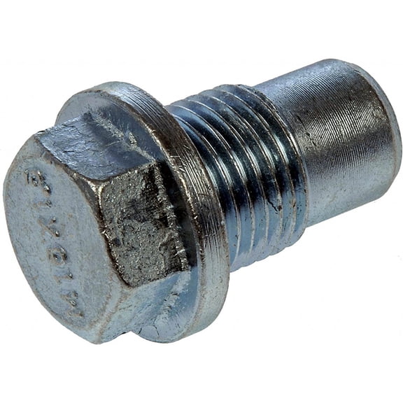 KarParts360 Engine Oil Drain Plug | Steel | Silver | 3 Bolt Grade | Pilot Point | Conventional Drain | With Gasket Or Seal