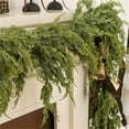 thumbnail image 6 of Realistic Winter Needle Wreath with Green Leaf Decoration for Indoor and Outdoor Seasonal Festive Tabletop Wall Display, 6 of 6