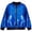 Blue-L8GAA, variant on Kids Glitter Sequin Zip Up Jacket for Boy Girl Sparkly Back To School Party Coat Stage Performance Jackets