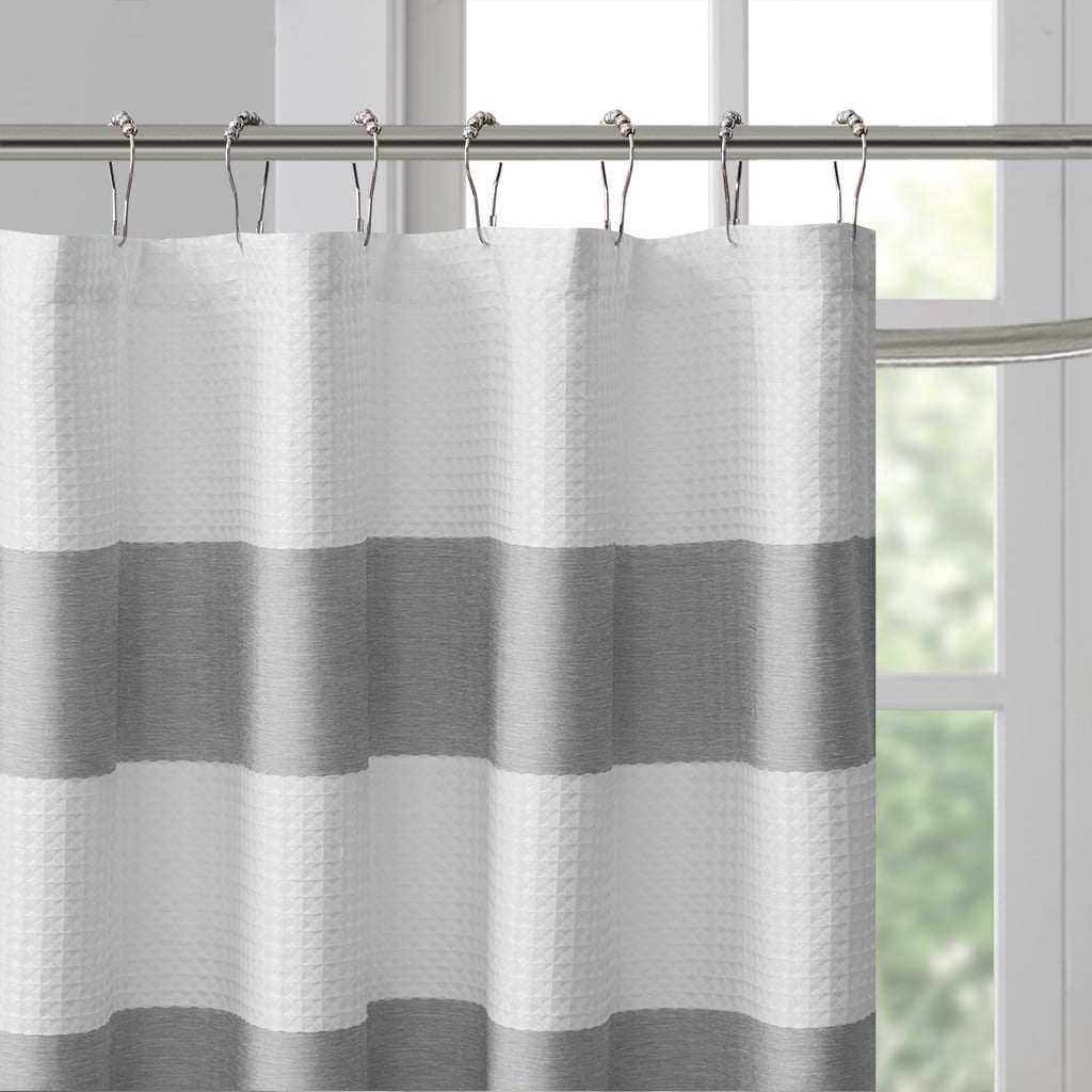 Euroco Shower Curtain with 3M Treatment Grey 108x72"