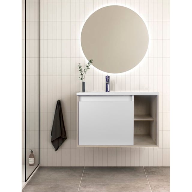 Gabinete De Baño CARLO Con Lavabo Y Llave Minimalista