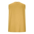 thumbnail image 5 of Womens Linen Tank Tops Classic Crew Neck Sleeveless Tank Top for Casual Wear Size 2XL, 5 of 6