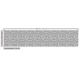 thumbnail image 3 of Ambesonne Abstract Art Fabric by the Yard Upholstery, Monotone Paper Strips, 2 Yards, Charcoal Grey and White, 3 of 5