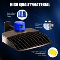thumbnail image 3 of Lámpara LED Juyace para estacionamiento, 150 W, del anochecer al amanecer, IP65, 5000 K, 3 of 6