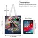 thumbnail image 5 of Voltron Bolso de tela con estampado de lienzo para mujer, bolsa de compras reutilizable y estética, con cremallera interior, regalo para mujer,40*45cm., 5 of 6