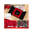 thumbnail image 4 of Flor Eterna Rosas Rojas Exquisita Caja Con Collar Y Regalo Xtellar azul, 4 of 4