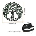 thumbnail image 2 of Uxcell Metal Tree Wall Decor, Tree of Life Wall Sculpture Ornament Hanging Wall Decoration, Green  Black, 2 of 7