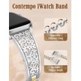 thumbnail image 4 of Wearlizer Stainless Steel Scrollwork Band Compatible with Apple Watch, Dressy Chain Bracelet for Women, 38/40/41/42/44/45/46/49mm, Series 11/10/9/8/7/6/5/4, SE, Ultra 12, 4 of 7