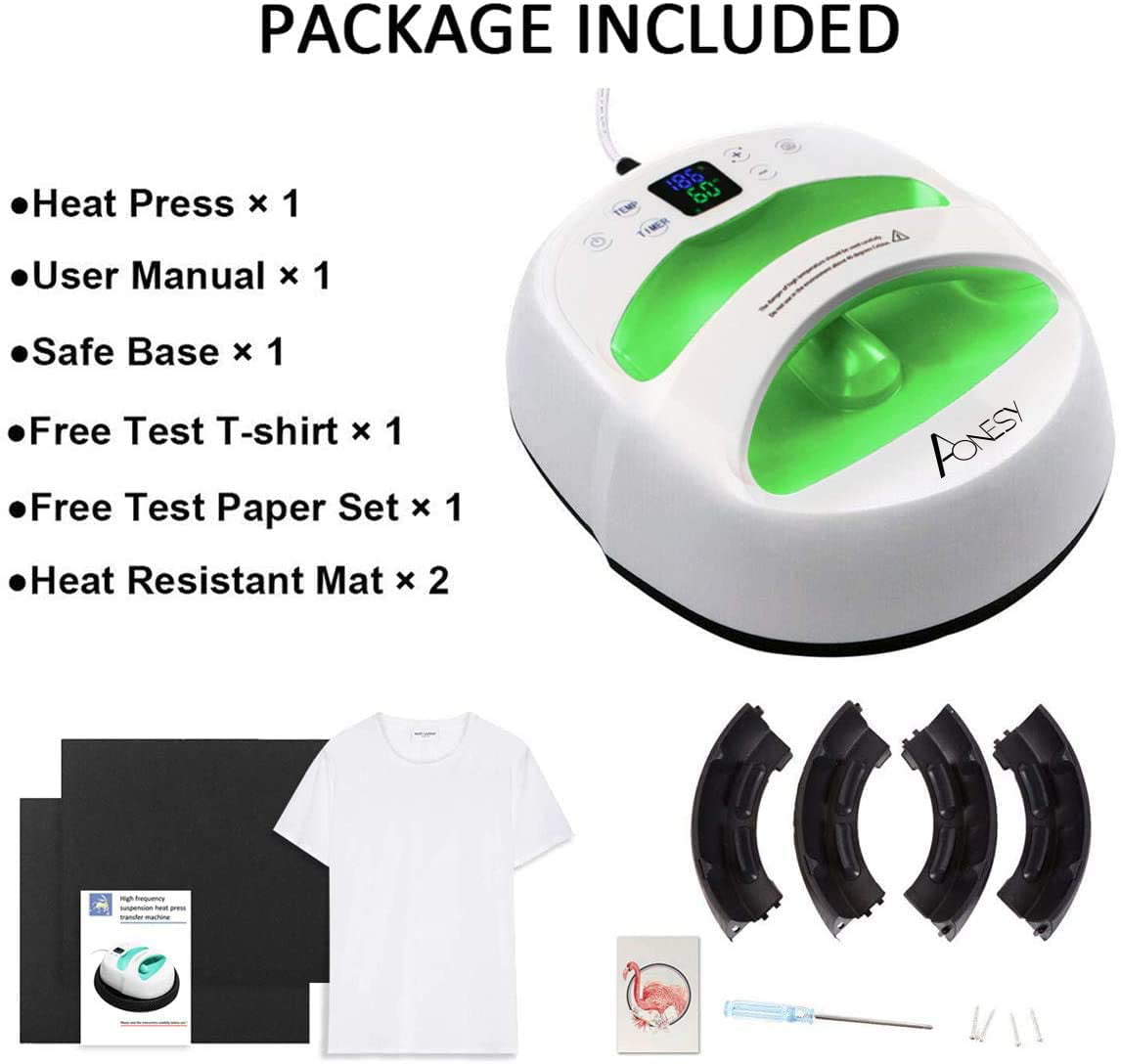 12"×10" Home Portable T-Shirt Heat Press Machine Heat Press Sublimation Printer 