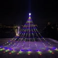 thumbnail image 1 of XYAIYT Icicle Christmas Lights Outdoor Christmas Lights Christmas Tree Lights 9 Strand 324 Led Plug In 8 Modes Timer Low Voltage Safe Yard Porch Window Create Holiday Cheer 4.7In Purple, 1 of 9