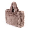 thumbnail image 4 of Plush Commute Bag Fashion Autumn Winter Top-handle Bags Portable Simple for Work, 4 of 10