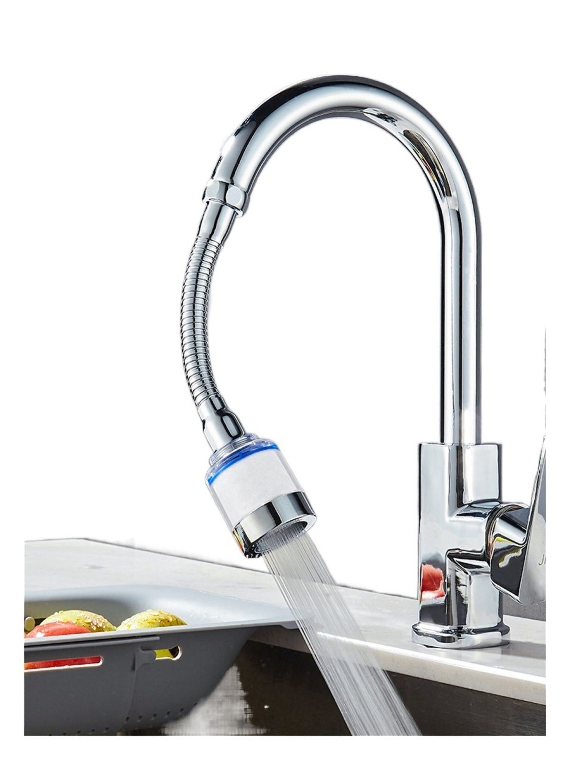 Rotating Kitchen Faucet Aerator Water Saving Nozzle Faucet Connector Spash-proof Tap Fitting Convenient To Install ,Easy to Use