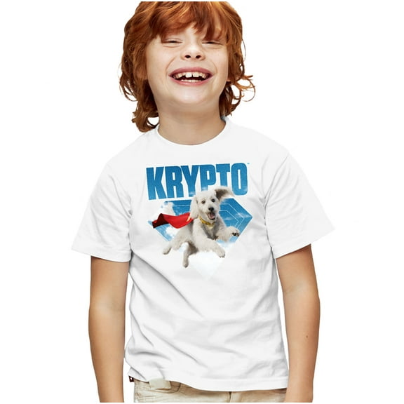Superman 2025 Krypto Jump Kids T Shirt for Youth Boys and Girls