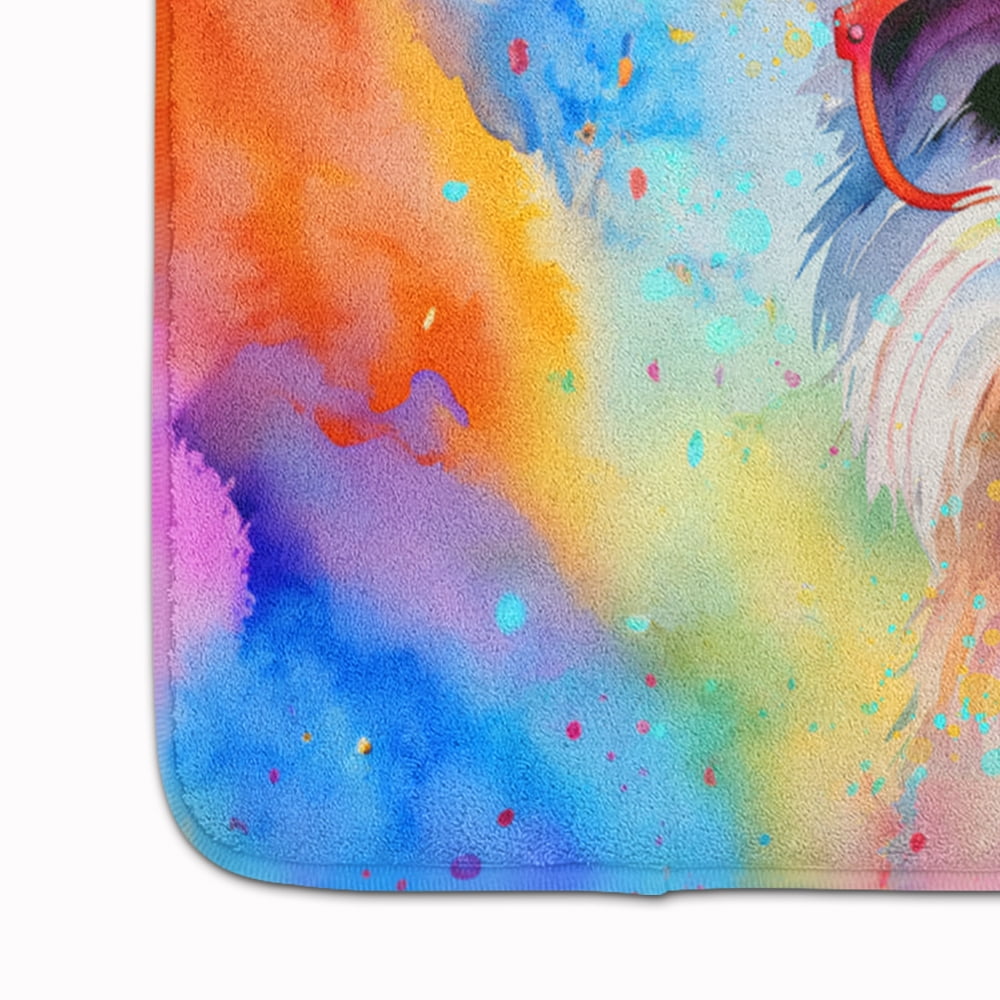 Yorkshire Terrier Hippie Dawg Memory Foam Kitchen Mat