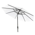 thumbnail image 2 of SAFAVIEH Outdoor Collection Ortega 9-Foot Tilt Crank Umbrella White, 2 of 7