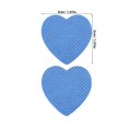 thumbnail image 2 of 200Pcs Blue Heart-Shaped Nail Polish Remover Pads for Nail Care Cotton, 2 of 5