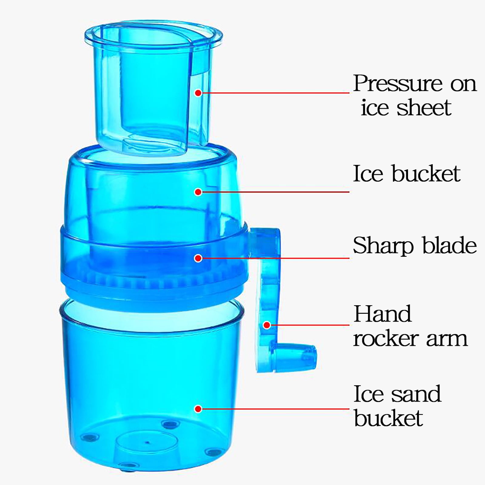 WQQZJJ Kitchen Gadgets Manual Household Small Smoothie Machine Hail  Blasting Machine Ice Breaker on Clearance