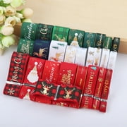 Jiaroswwei 5 Yards Christmas Gift Wrapping Ornaments Decoration Ribbon Xmas Tree Pendants