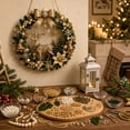 thumbnail image 5 of Clearance! Gold Reindeer Wreath Diamond Art Hanging Kit for Adults, DIY Bow Bell Suncatcher Craft, Special Shaped Rhinestone Pendant, Christmas Home Decor, 5 of 8