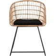 thumbnail image 2 of Tommy Hilfiger Graham Wicker / Rattan Lounge Chair Black, 2 of 5