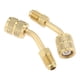 thumbnail image 1 of Adaptador de aire acondicionado,Adaptador R410 Adaptador en ángulo Pieza de repuesto para automóvil,Acoplamiento rápido de 1/4 macho a 5/16 hembra,R410A 5/16 Acepta mangueras de calibre 1/4, 1 of 8