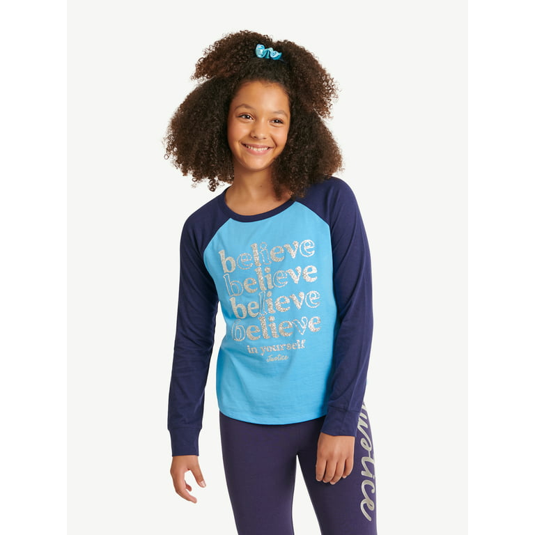Justice Girls Holiday Gifting Graphic Long Sleeve T-Shirt