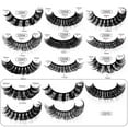 thumbnail image 3 of Russian Big Curl False Eyelashes 10 Pairs Pack - Thick Natural Look Premium Synthetic Lashes, Curly & Wholesale-Friendly for Daily Makeup & Beauty Business, 3 of 10