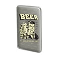 thumbnail image 1 of Beer It's a Vacation in a Can Funny Humor Retro Metal Rectangle Lapel Hat Pin Tie Tack Pinback, 1 of 4