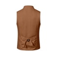 thumbnail image 5 of OSOLU Children Boys Tank Tops Solid Color Stand Collar Vest Festive Themed Sleeveless Jacket Casual Outerwear Trendy Travel Tops, 5 of 5